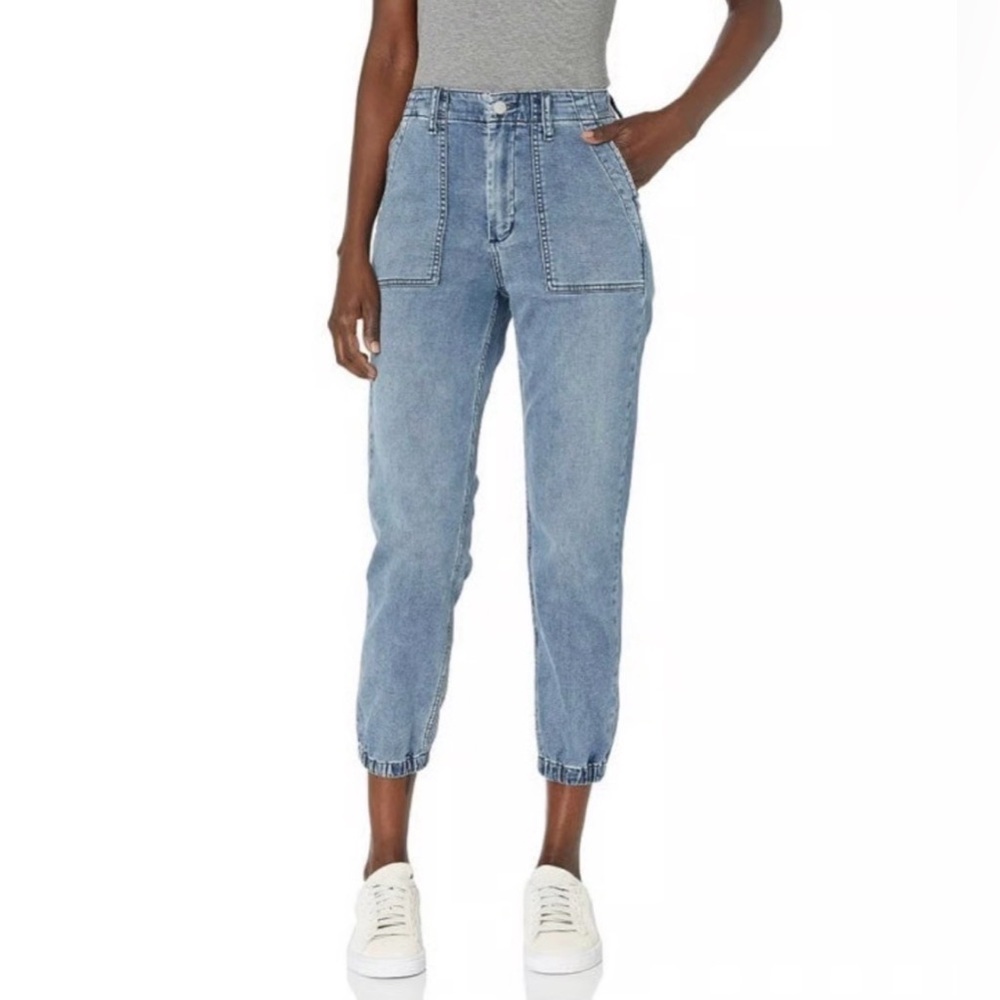 Joe's Jeans Light Blue Ankle Cropped Denim Joggers